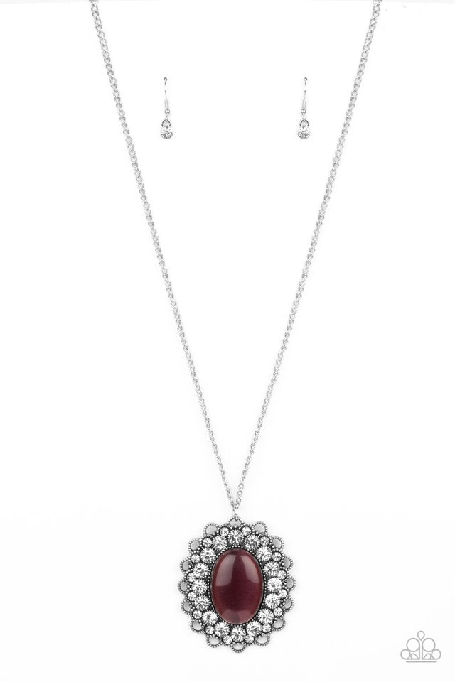 ​Oh My Medallion - Purple - Paparazzi Necklace Image