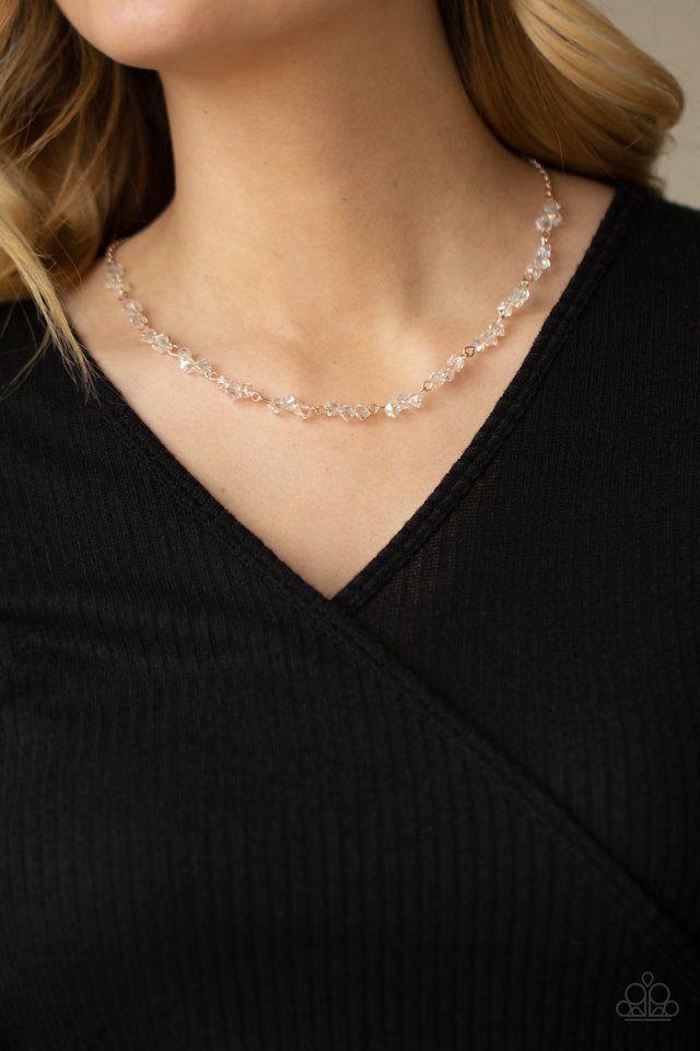 Incredibly Iridescent - Rose Gold - Paparazzi Necklace Image