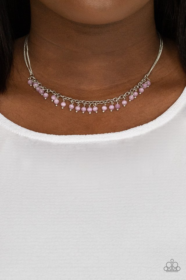 DEW a Double Take - Purple - Paparazzi Necklace Image