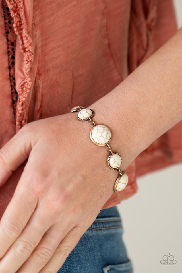 Turn Up The Terra - Copper - Paparazzi Bracelet Image