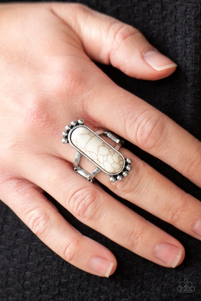 ​​Ranch Relic - White - Paparazzi Ring Image