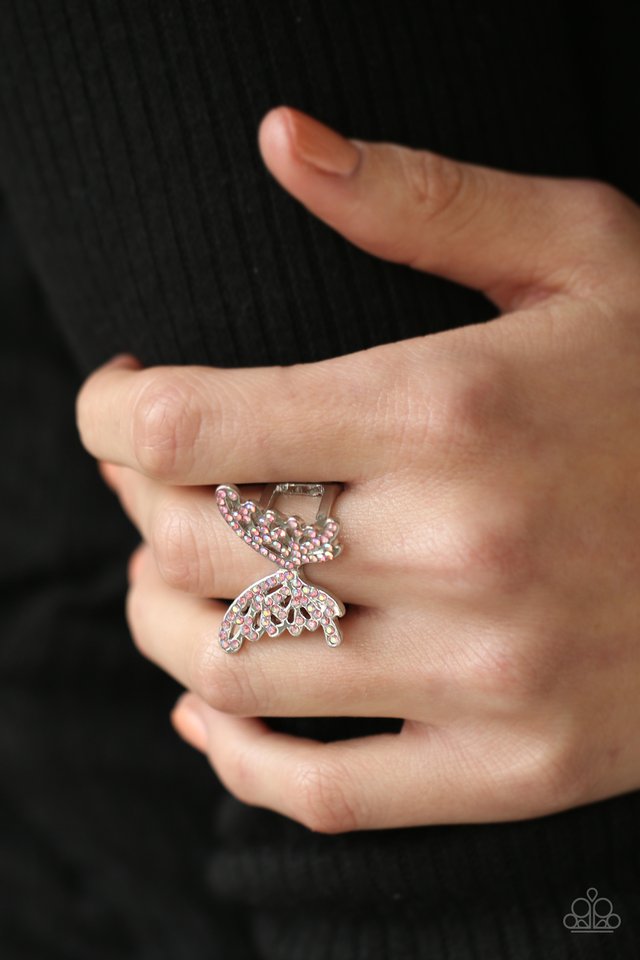 Butterfly Orchard - Pink - Paparazzi Ring Image