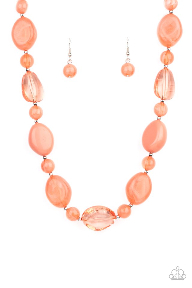Staycation Stunner - Orange - Paparazzi Necklace Image