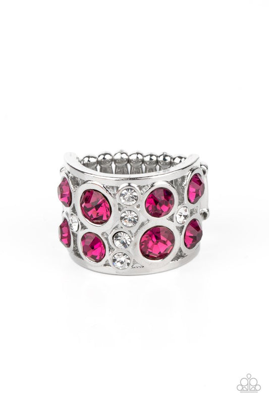 High Roller Royale - Pink - Paparazzi Ring Image