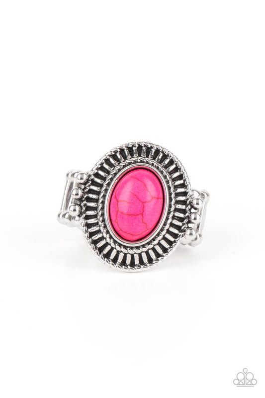 BADLANDS To The Bone - Pink - Paparazzi Ring Image
