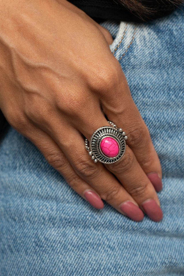 BADLANDS To The Bone - Pink - Paparazzi Ring Image