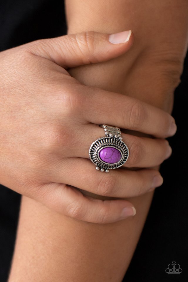 BADLANDS To The Bone - Purple - Paparazzi Ring Image