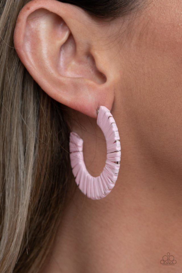 A Chance of RAINBOWS - Pink - Paparazzi Earring Image