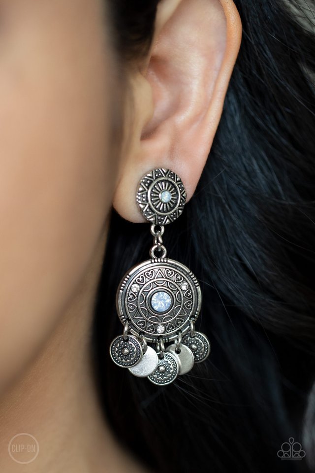 A DREAMCATCHER Come True - Blue - Paparazzi Earring Image