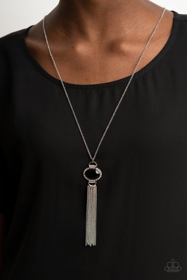 What GLOWS Up - Black - Paparazzi Necklace Image