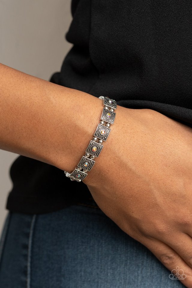 Cosmic Conquest - Orange - Paparazzi Bracelet Image