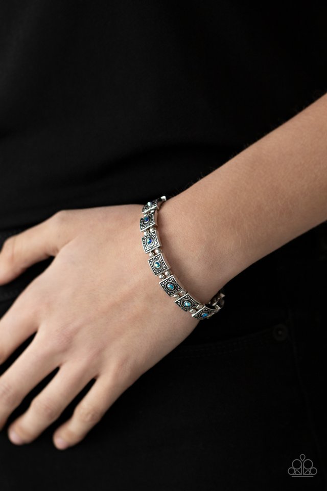 Cosmic Conquest - Blue - Paparazzi Bracelet Image