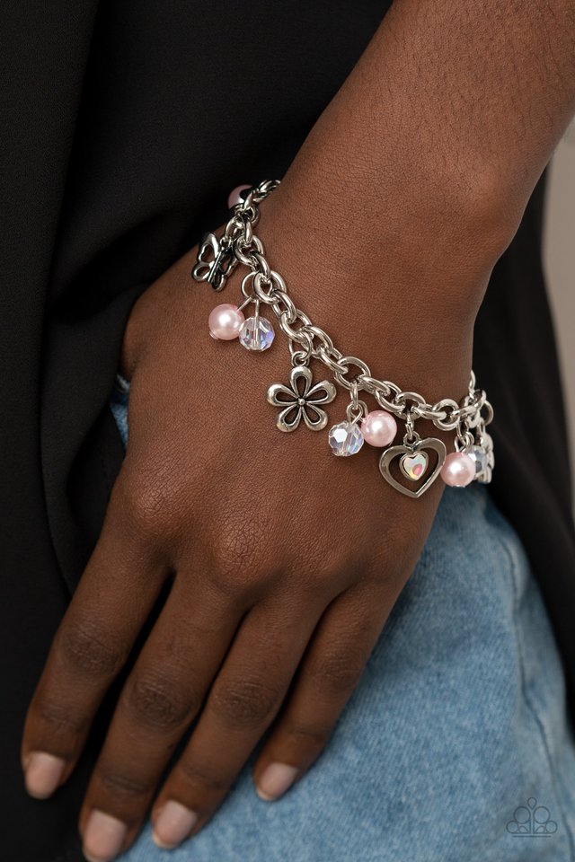 Retreat into Romance - Pink - Paparazzi Bracelet Image