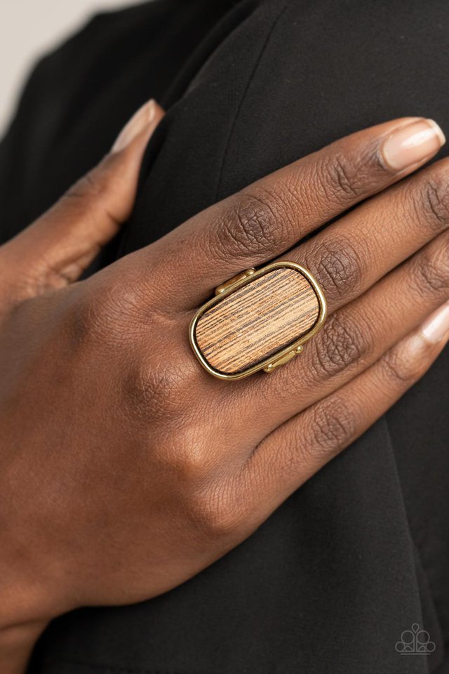 Reclaimed Refinement - Gold - Paparazzi Ring Image