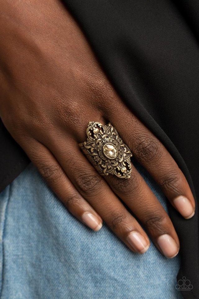 Perennial Posh - Brass - Paparazzi Ring Image