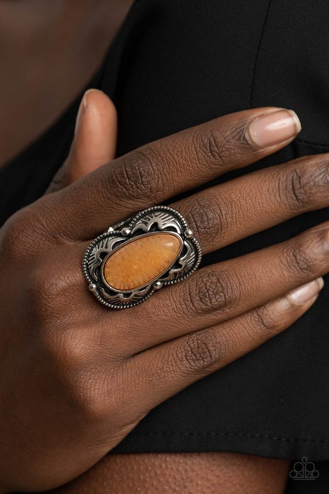 Mystical Mambo - Orange - Paparazzi Ring Image