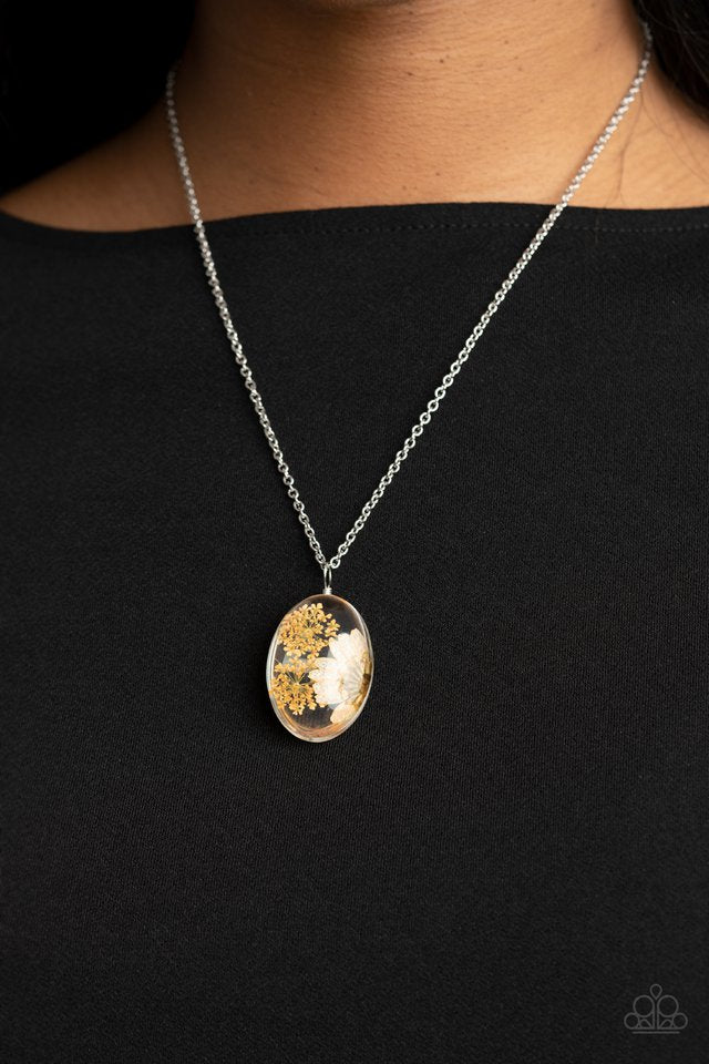 Boho Garden Parties - Orange - Paparazzi Necklace Image