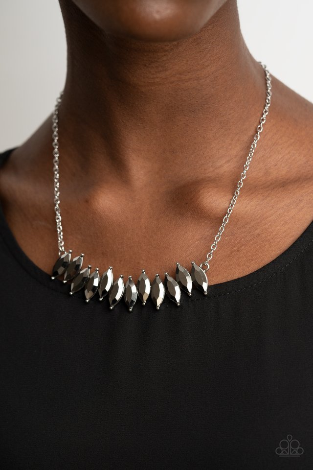 ​Icy Intensity - Silver - Paparazzi Necklace Image