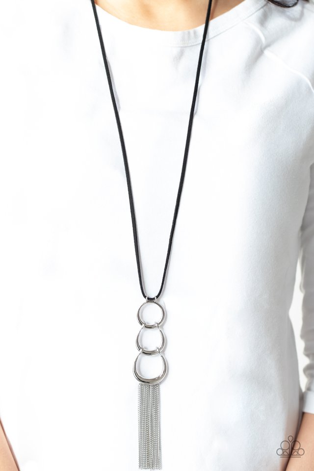 ​Industrial Conquest - Black - Paparazzi Necklace Image