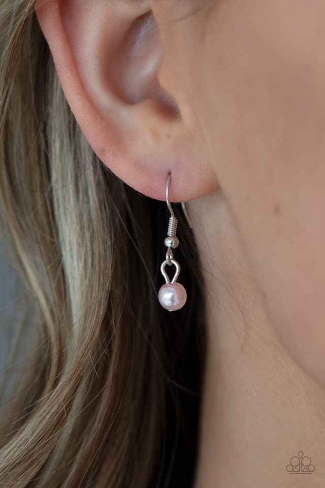 Let The Record GLOW - Pink - Paparazzi Necklace Image