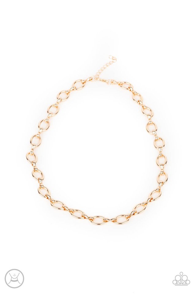Craveable Couture​ - Gold - Paparazzi Necklace Image