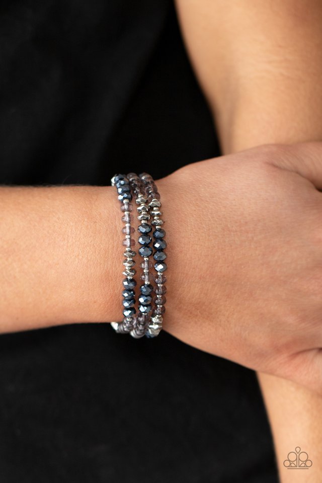 Stellar Strut - Blue - Paparazzi Bracelet Image