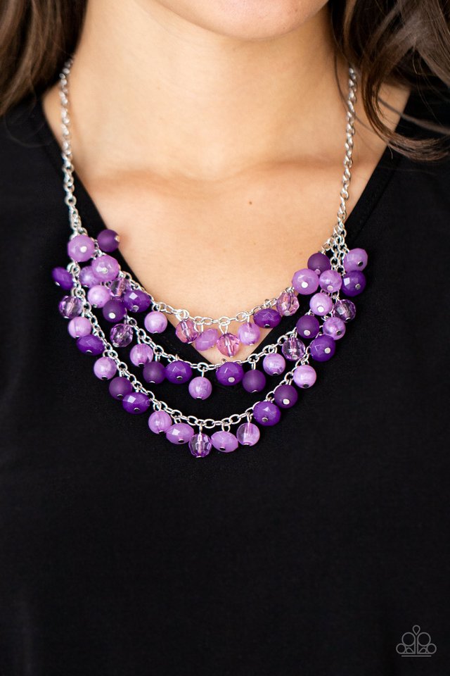 Fairytale Timelessness - Purple - Paparazzi Necklace Image