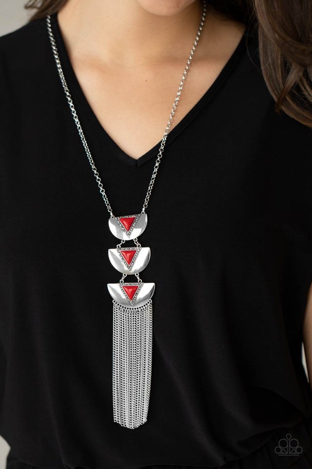 Gallery Expo - Red - Paparazzi Necklace Image