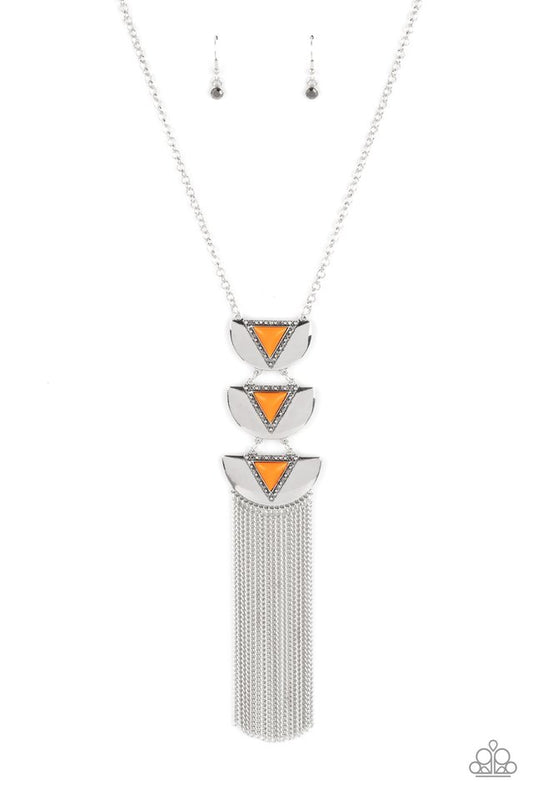 Gallery Expo - Orange - Paparazzi Necklace Image