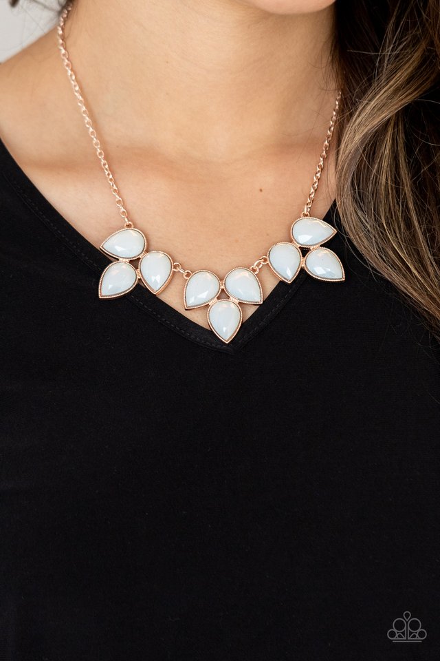 Prairie Fairytale - Rose Gold - Paparazzi Necklace Image