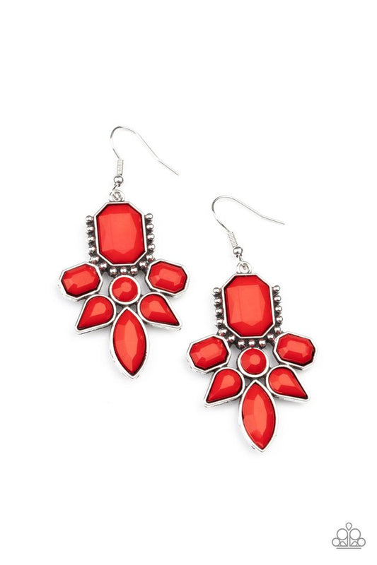 Vacay Vixen - Red - Paparazzi Earring Image