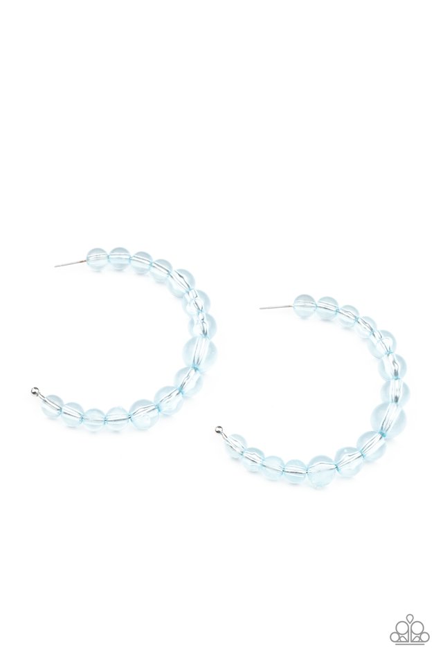 ​In The Clear - Blue - Paparazzi Earring Image