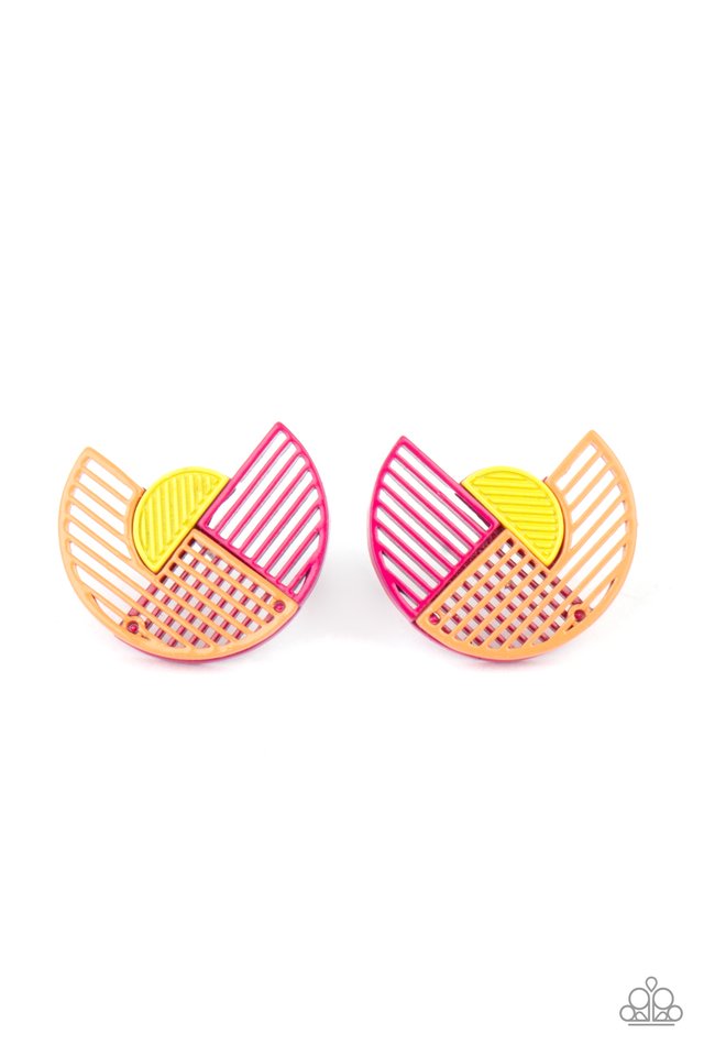 Its Just an Expression - Pink - Paparazzi Earring Image