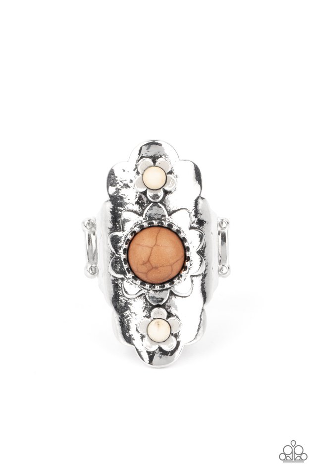 Badlands Garden - Brown - Paparazzi Ring Image