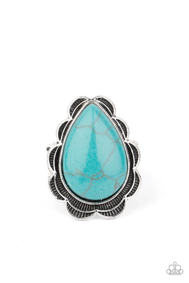 BADLANDS Romance - Blue - Paparazzi Ring Image