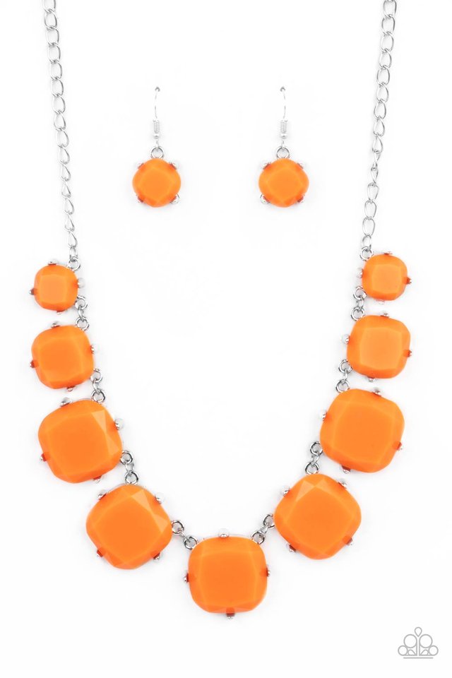 Prismatic Prima Donna - Orange - Paparazzi Necklace Image