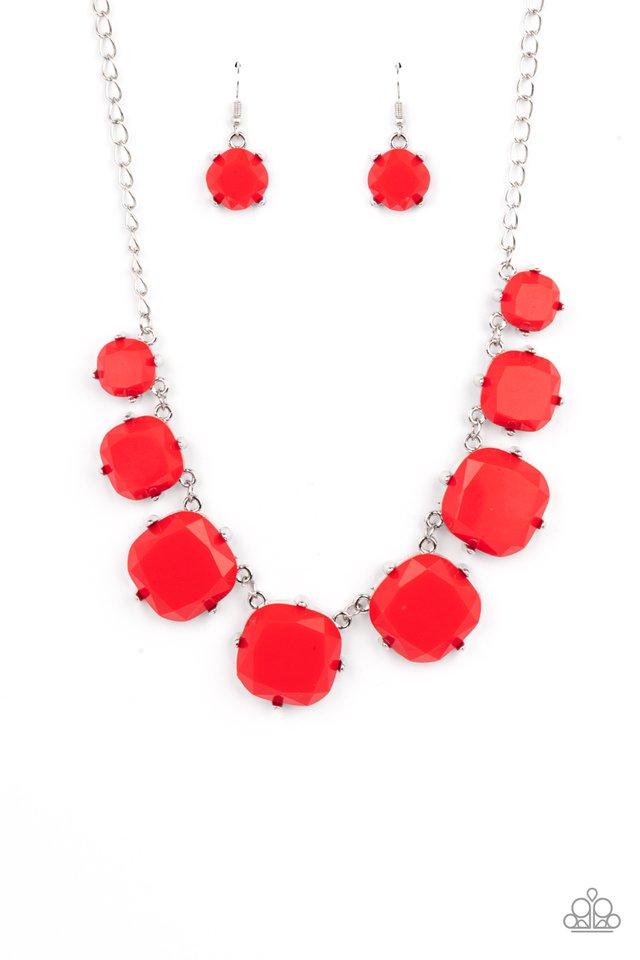 Prismatic Prima Donna - Red - Paparazzi Necklace Image