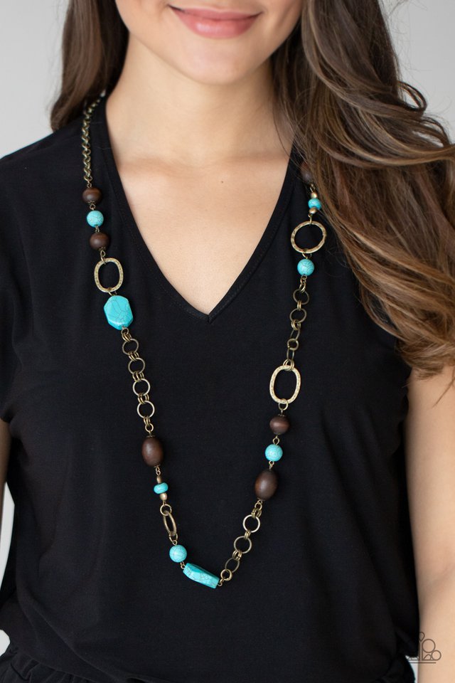 Prairie Reserve - Brass - Paparazzi Necklace Image