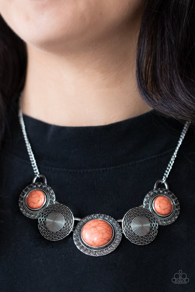 Canyon Cottage - Orange - Paparazzi Necklace Image