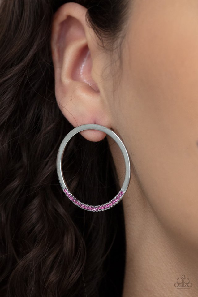 Spot On Opulence - Pink - Paparazzi Earring Image