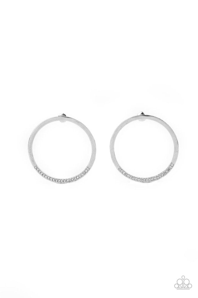 ​Spot On Opulence - White - Paparazzi Earring Image