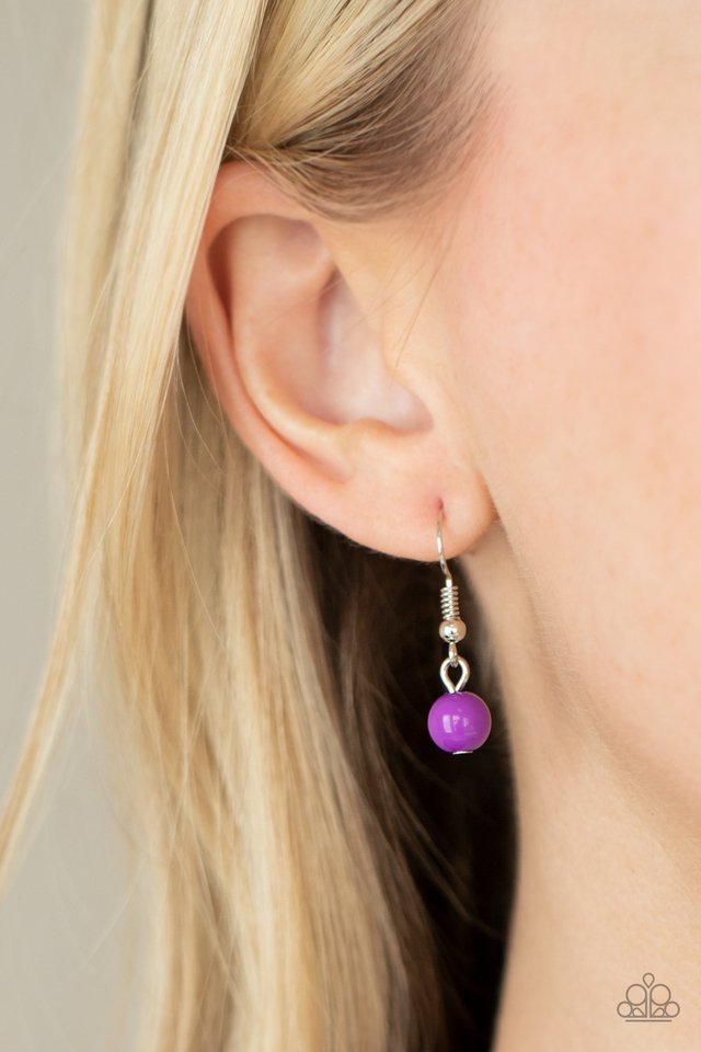 ​STAYCATION All I Ever Wanted - Purple - Paparazzi Necklace Image