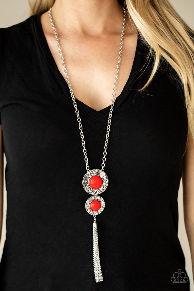 Abstract Artistry - Red - Paparazzi Necklace Image