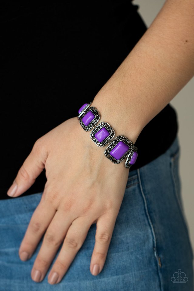 Retro Rodeo - Purple - Paparazzi Bracelet Image