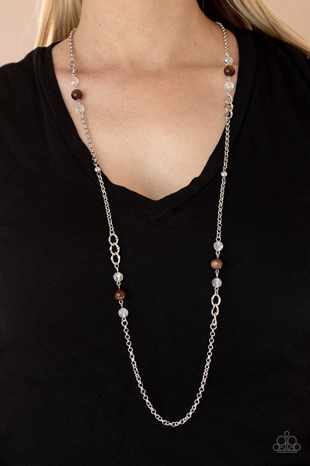 ​Teasingly Trendy - Brown - Paparazzi Necklace Image