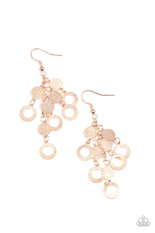 Im Always BRIGHT - Rose Gold - Paparazzi Earring Image