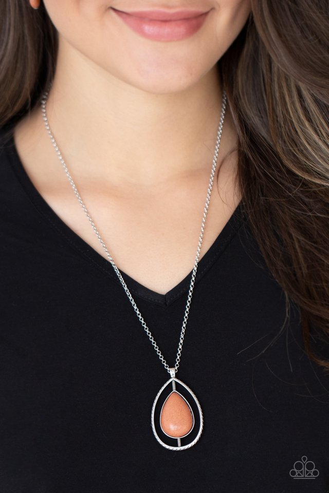 Here Today, PATAGONIA Tomorrow - Brown - Paparazzi Necklace Image