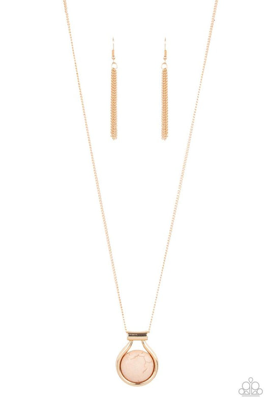 Patagonian Paradise - Brown - Paparazzi Necklace Image