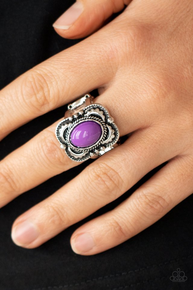 Vivaciously Vibrant - Purple - Paparazzi Ring Image