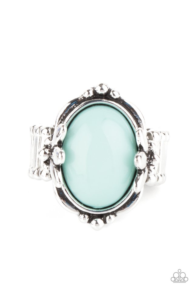 Springtime Splendor - Blue - Paparazzi Ring Image